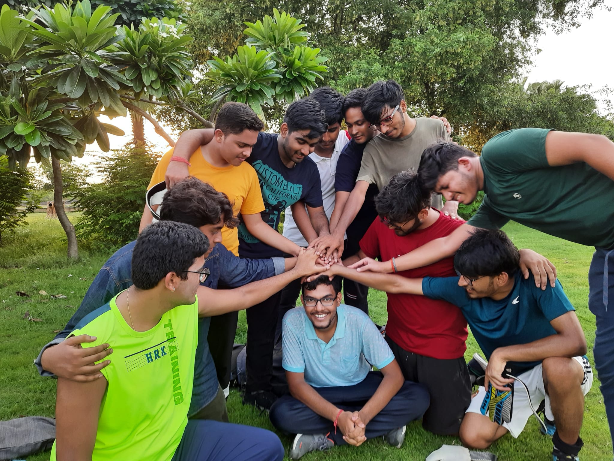 Shashank with friends